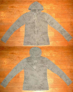 オパールZip Upパーカー Gray