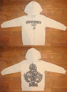 HYSTERICS ARMY長袖フーデッドパーカー(Baby) OffWhite