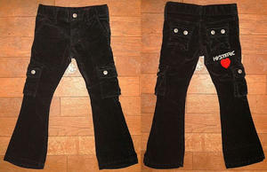 HYSTERIC別珍ストレッチロングパンツ Black