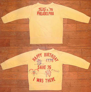 ビンテージウラケ HAPPY BIRTHDAY スウェット Yellow