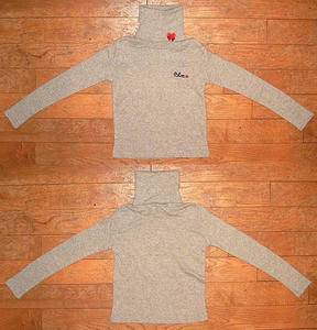 TURTLE NECK PETIT RIBBON 杢Gray