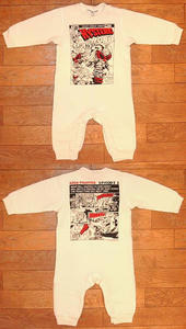 ロボットMINI長袖ロンパース Off White