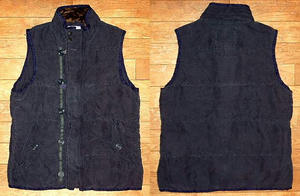 シルクハブタエ ベスト Navy