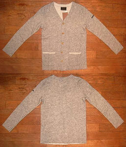 Wフェイス L/S カーディガン Gray
