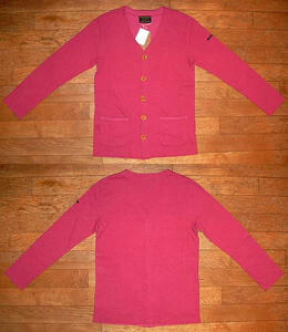 Wフェイス L/S カーディガン Pink