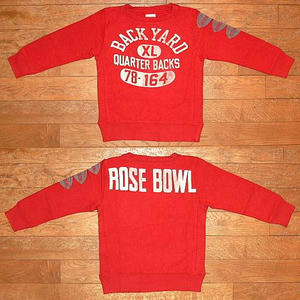 ウラケ BACK YARD スウェット Red