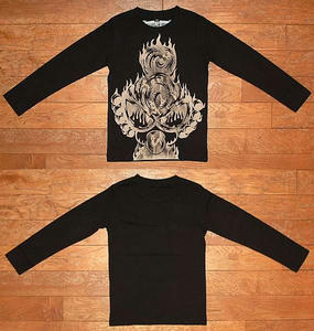 スネーク柄MINI長袖Ｔシャツ Black×Snake