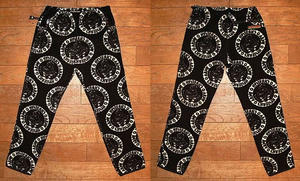 ARMY DOTS総柄フリースパンツ Black