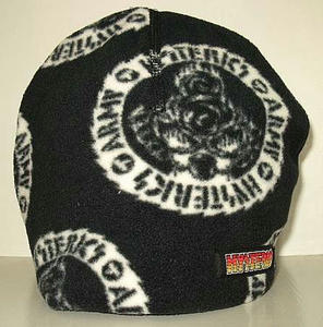 ARMY DOTS総柄フリースワッチキャップ Black