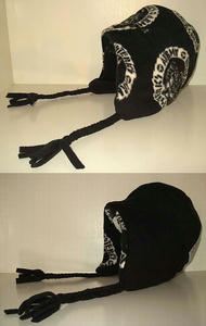 ARMY DOTS総柄リバーシブルフリースキャップ Black