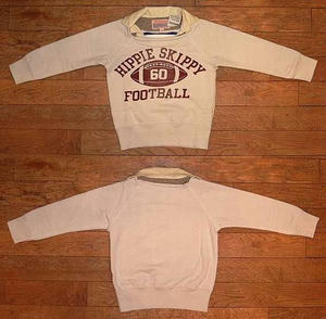 ウラケ FOOTBALL レイヤード ラグラン スウェット White