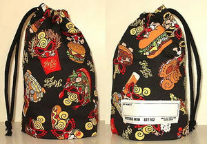 Hysteric to go総柄コップ巾着 Black