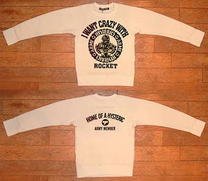 ARMY DOTS長袖トレーナー Dirty White