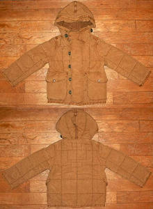 キルティング フーデッド JK Brown