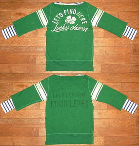 ウラケ LUCKY CHARM レイヤード スウェット Green