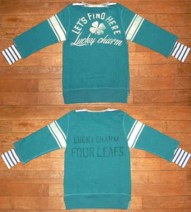 ウラケ LUCKY CHARM レイヤード スウェット Blue