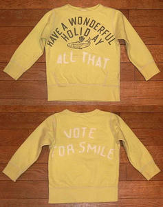 ビンテージウラケ ALL THAT スウェット Yellow