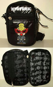 革ジャンMINIDSポーチ(タッチペン付き) Black