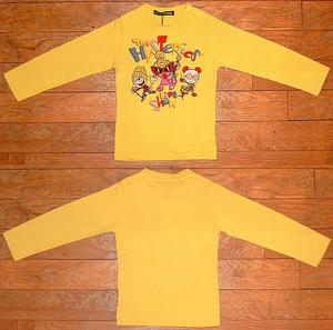 The HYSTERIC'S長袖Ｔシャツ(Baby) Yellow