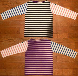 テンジクボーダー ボートネック TEE Crazy1