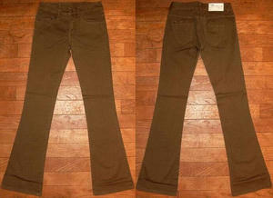 カラーストレッチブーツカット Khaki