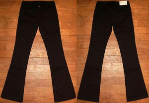 カラーストレッチブーツカット Black