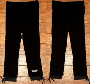 レイヤードレーススパッツ Black