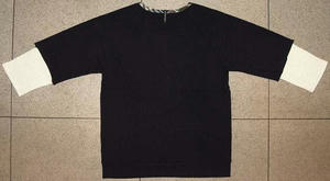 16/-テンジク 7ブソデレイヤードＴシャツ Navy