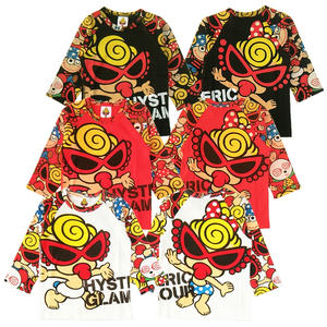 ヒステリックミニ　ヒステリックパーティ総柄ラグランTシャツ