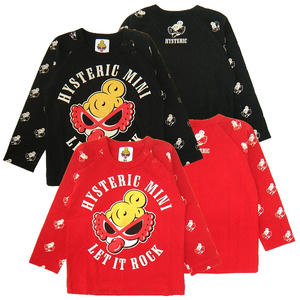 ヒステリックミニ　ローリングミニ総柄ラグランTシャツ