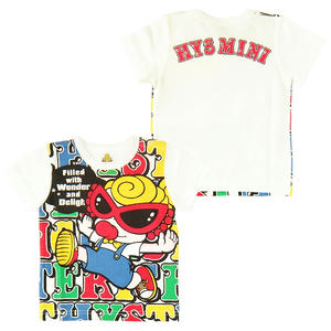 ヒステリックミニ　ロックンロールパーティ総柄Tシャツ
