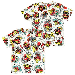 ヒステリックミニ　エンジェルミニ総柄Tシャツ