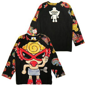 ヒステリックミニ　ティントイ総柄ラグランTEE