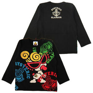 ヒステリックミニ　マルチカラーミニ総柄TEE