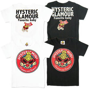 ヒステリックミニ　ラブヒステリックフェイバリットベビー半袖Tシャツ