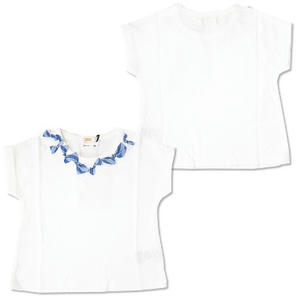 フィス　20/-甘撚天竺リボンベビー半袖Tシャツ
