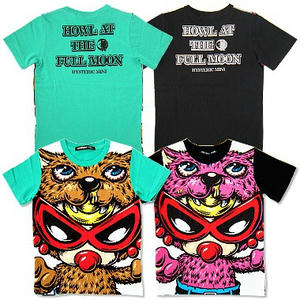 ヒステリックミニ　ウルフミニハウルアットザフルムーン半袖Tシャツ