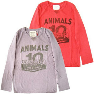 ゴートゥーハリウッド　シルクネップ天竺アニマルズTシャツ