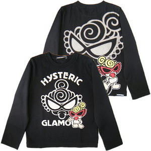 ヒステリックミニ　ワンステップフォワード長袖Tシャツ