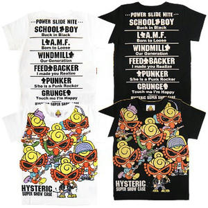 ヒステリックミニ　ヒステリックショーケース総柄Tシャツ