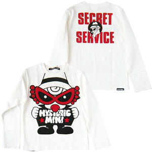 ヒステリックミニ　シークレットサービスミニ長袖Tシャツ