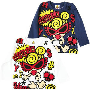 ヒステリックミニ　ヒステリックポップサイン長袖Tシャツ