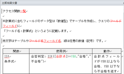 比較結果