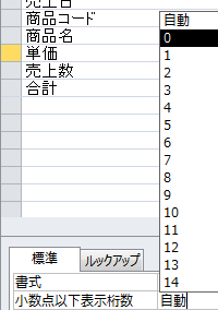 小数点以下表示桁数